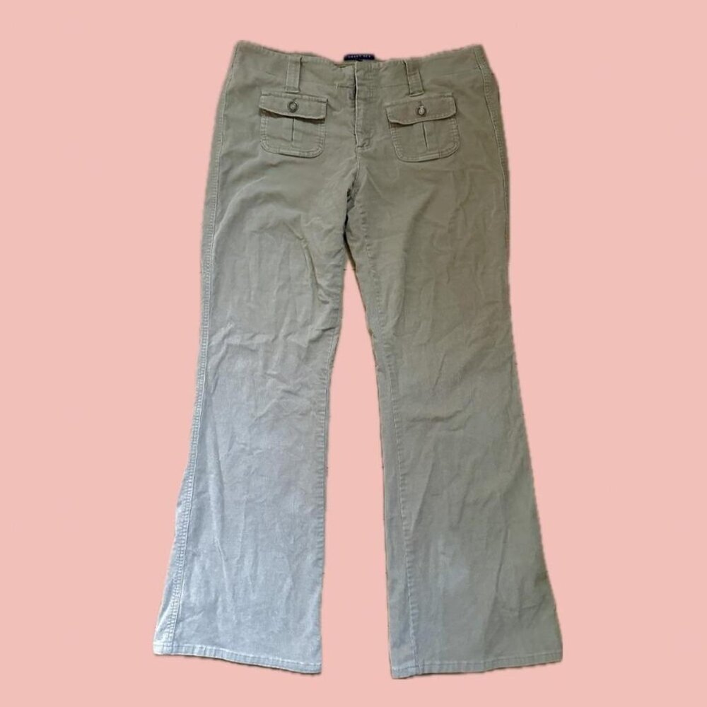 🧡 2 for 10$ Smart Set Vintage Y2K Low Waist Corduroy Pants – Beige, Flared